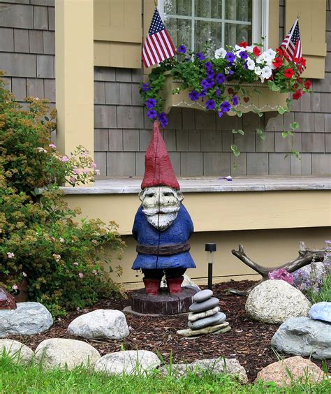 Wooden garden gnome, Hancock, Maine | Spencer Means | Flickr