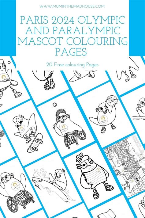 Mascotte Jeux Olympiques 2024 Coloriage - Image to u