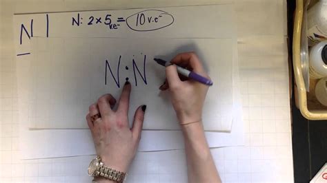 Lewis structure - double & triple bonds - YouTube