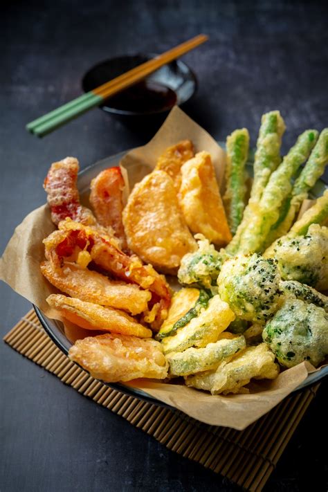 Vegetable tempura with ginger ponzu sauce Delizzious Food Fotografie en ...