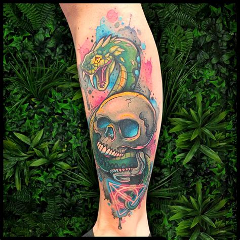 Top 30 Designs for Death Eater Tattoos (Colorful, Black & White) - Hero ...