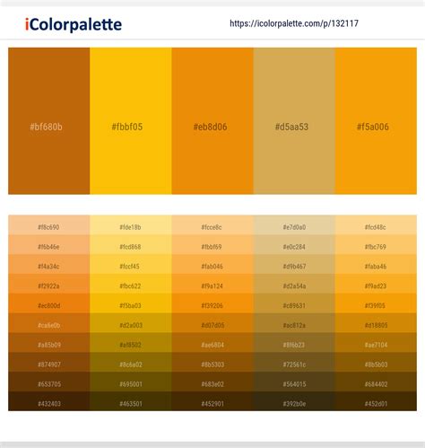 2 Latest Color Schemes with Amber And California Color tone ...