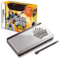 Nintendo DS Lite Guitar Hero: On Tour Special Edition 4MB Black & Silver Handheld System for ...