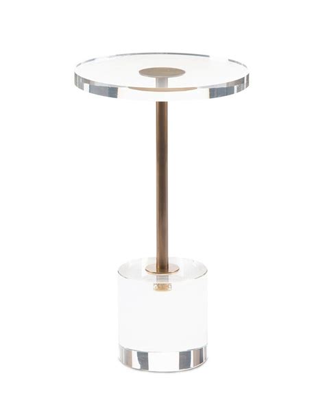 Brass and Acrylic Martini Side Table - Accessories - New Introductions - Our Products | Acrylic ...