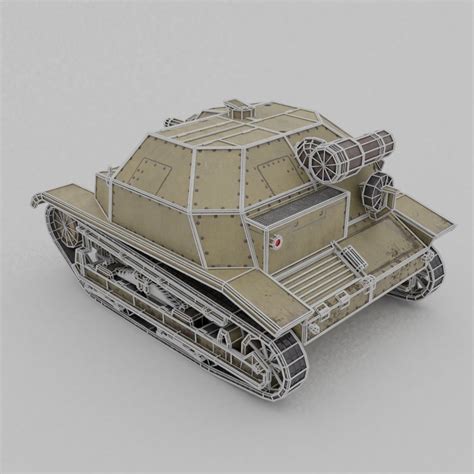 3D model TKS tankette 37mm VR / AR / low-poly | CGTrader