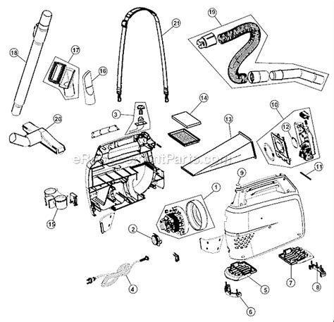 Hoover SH10010 Parts List and Diagram : eReplacementParts.com