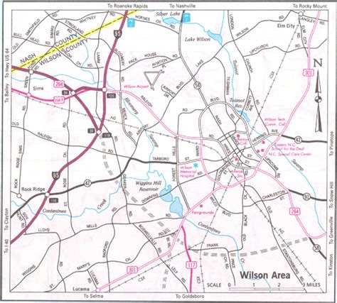 Maps of Wilson, North Carolina