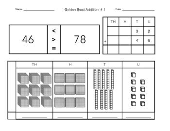 Golden Bead Addition by Montessori n' Things | TPT