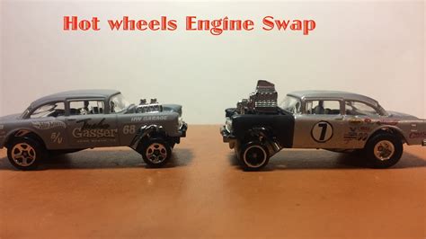 Hot wheels engine swap - YouTube