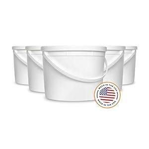 Amazon.com: Food Grade 1 Gallon Bucket - 20 Pack With Lids: Kitchen ...