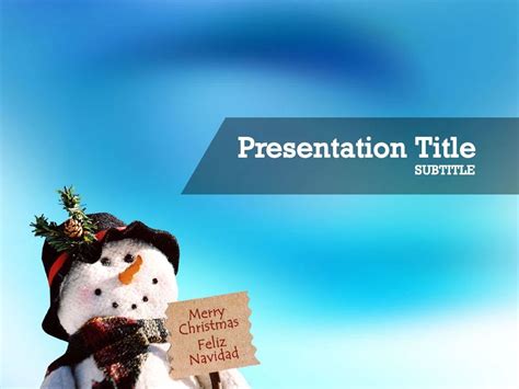 Free snowman Powerpoint template and Google Slides theme | Powerpoint ...