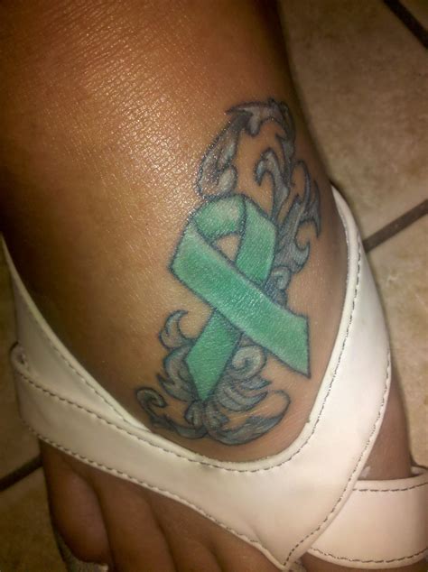 Organ Donation Ribbon Tattoo