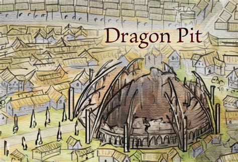 The Dragon Pit from the Official Map of King's Landing - Fantastic Maps