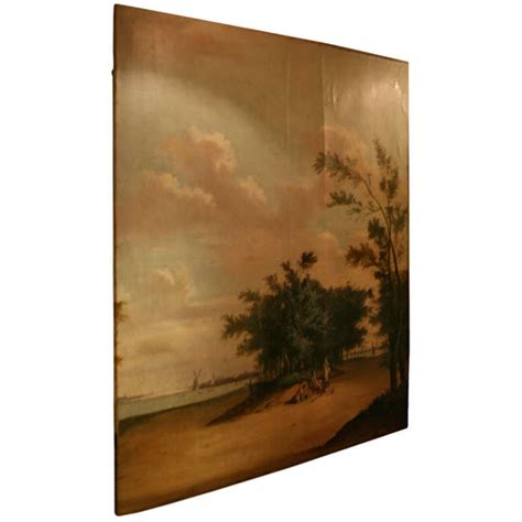 Very Large Landscape Oil Painting on Canvas from the 19th Century For Sale at 1stdibs