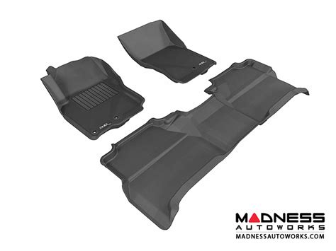 Nissan Frontier Crew Cab Floor Mats (Set of 3) - Black by 3D MAXpider - MADNESS Autoworks - Auto ...