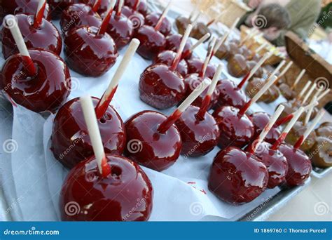 Caramel Covered Candy Apples Stock Photo - Image: 1869760