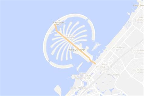 Interactive Route Map Of Palm Jumeirah Monorail, Dubai