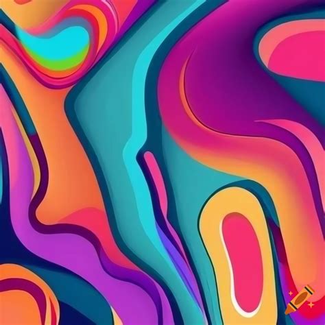 Colorful abstract shapes for phone wallpaper on Craiyon