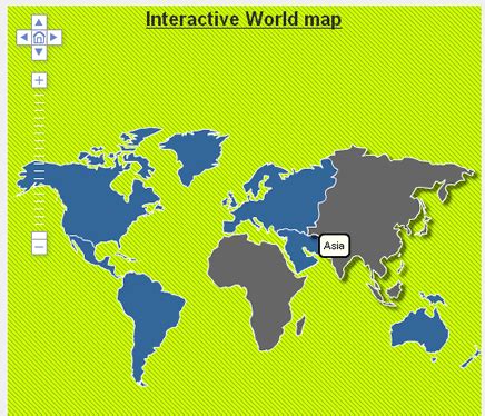 Interactive World Map Highlight Countries