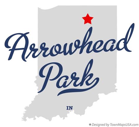 Map of Arrowhead Park, IN, Indiana