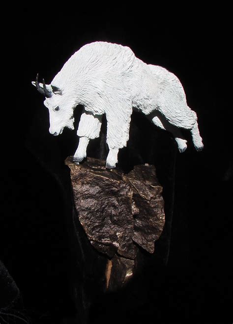 "Mountain Goat" Bronze Sculpture by Jim Gartin5" x 9" x 18" L/E -30