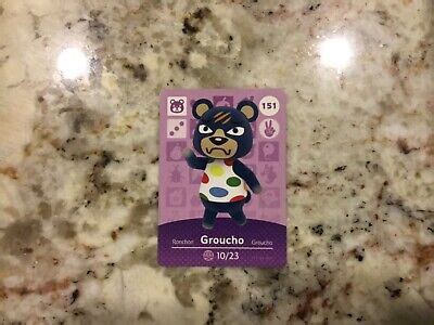 GROUCHO 151 Animal Crossing Amiibo Authentic Nintendo Mint Card From Series 2 | eBay