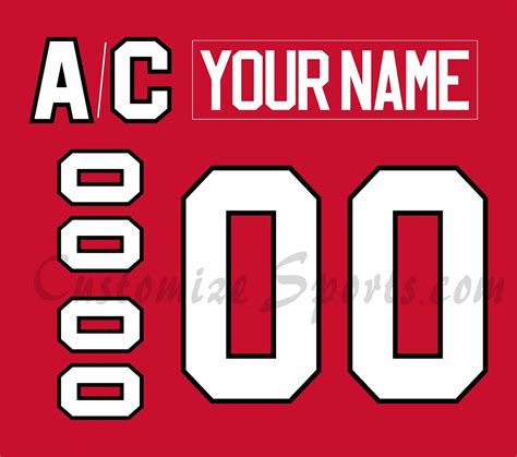 Chicago Blackhawks Customized Number Kit For 1996-1999 Away Jersey ...