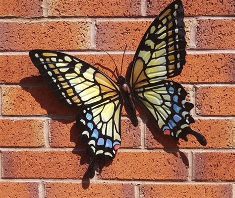 Large 35cm Metal Butterfly Garden Wall Fence Art Decoration | Etsy