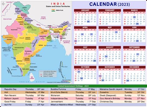 March 2023 Calendar With Holidays India - Get Latest Map Update