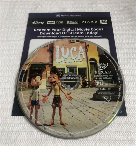 Disney Luca Pixar DVD and Digital copy only Brand New | eBay