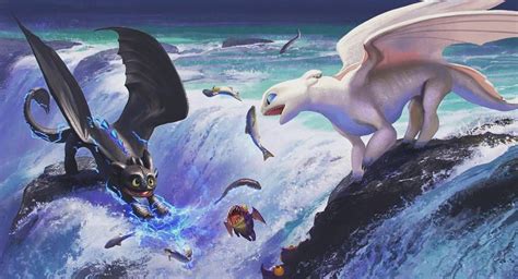 Httyd Light Fury And Toothless : All toothless & night lights scene | how to train your dragon ...