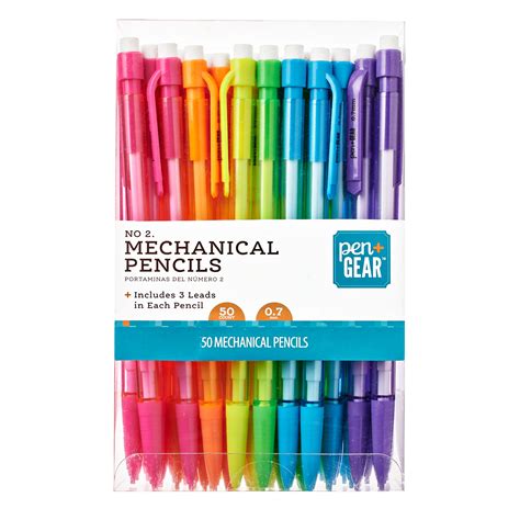 Pen+Gear Mechanical Pencils, Assorted Colors, 50 Count - Walmart.com