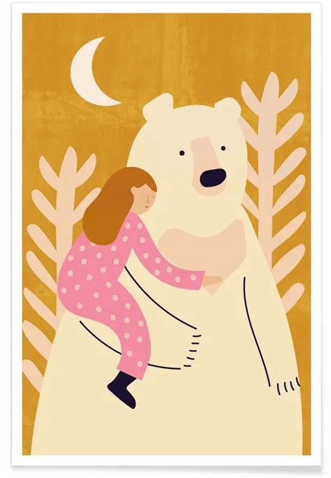 Bear Hug Poster in 2021 | Nursery art prints, Nursery art, Affordable wall art