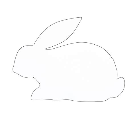 Free Bunny Outline Pictures - Clipartix | Bunny templates, Bunny coloring pages, Free craft patterns