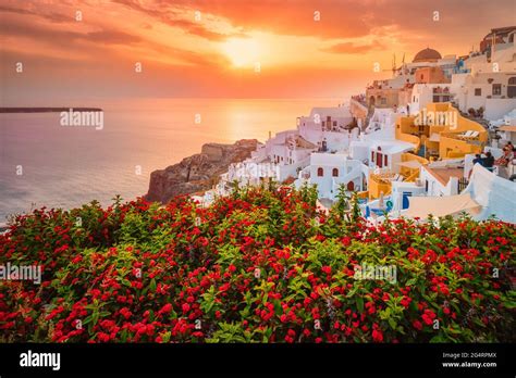 [3+] Santorini Island Sunset Wallpapers | WallpaperSafari