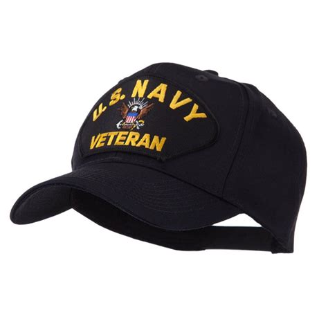 Veteran Military Large Patch Cap - US Navy - CC11FITSJXF | Hats for men ...