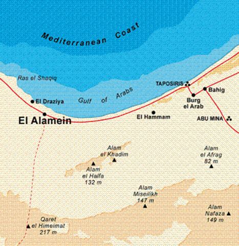 El Alamein Map Railway