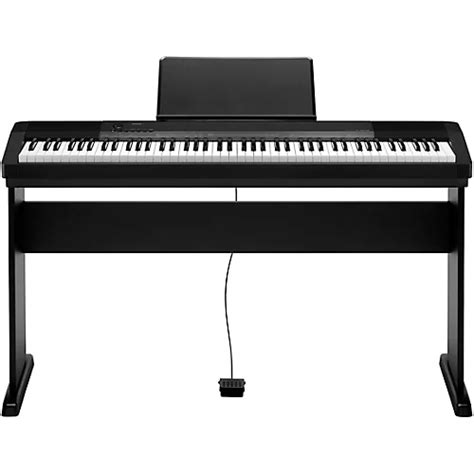 Casio CDP-135 88-Key Digital Piano with Wood Stand and Sustain Pedal Black | Guitar Center