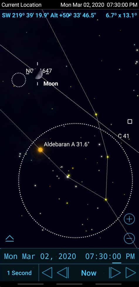 Moon near the Hyades and Aldebaran - Celestial Events - Stargazers Lounge