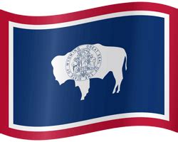 Wyoming flag vector - Country flags