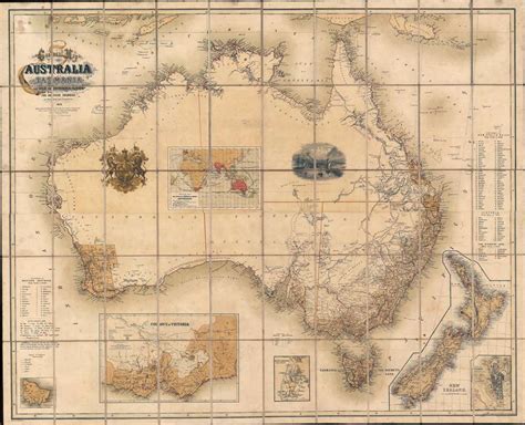 General Map of Australia and Tasmania or Van Diemen's Land shewing The British Colonies as ...