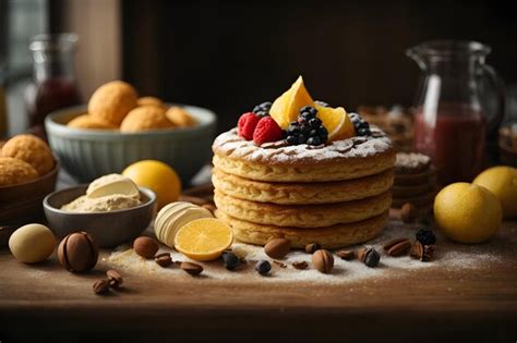 Premium AI Image | Pastry Ingredients