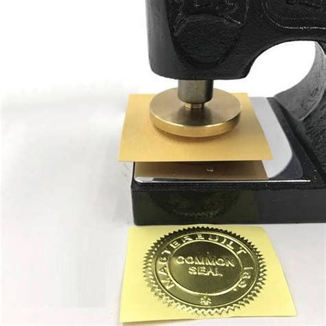 Design Your Own Embosser Stamp / Custom Embosser Seal for | Business logo stamp, Embossing stamp ...