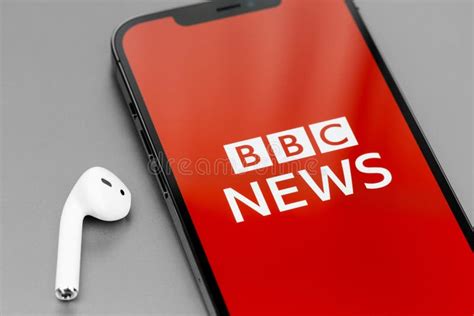 BBC News Mobile Logo App on Screen Smartphone Editorial Stock Photo ...