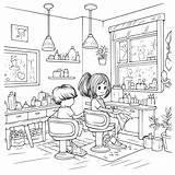 Hair Salon Coloring Pages Printable For Free Download sketch template