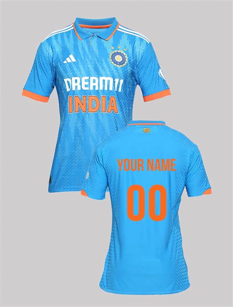 Buy Official ICC CWC-23 Men India Cricket ODI Fan Printed Half Sleeves Polo Collar Customised ...