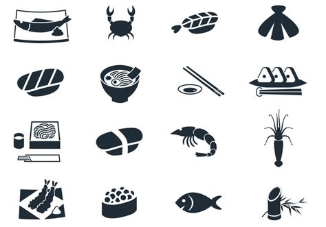 Seafood Icon Vector Pack 25632 Vector Art at Vecteezy