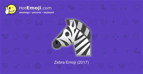 🦓 Zebra Emoji Meaning with Pictures: from A to Z