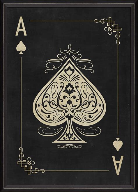 Spicher & Company BC Ace of Spades White on Black 91414 Ace Of Spades ...