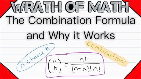 The Combination Formula and Why it Works | Combinatorics, Combinations and Permutations - YouTube